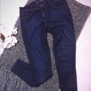 Mott & Bow Mid Rise Dark Wash Skinny Jeans 29 x 30